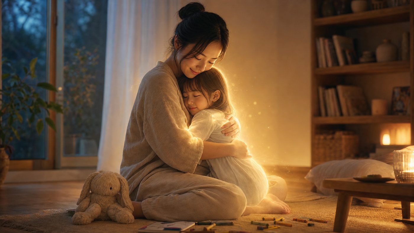 大人の自分が幼い自分を抱きしめ安心を届ける