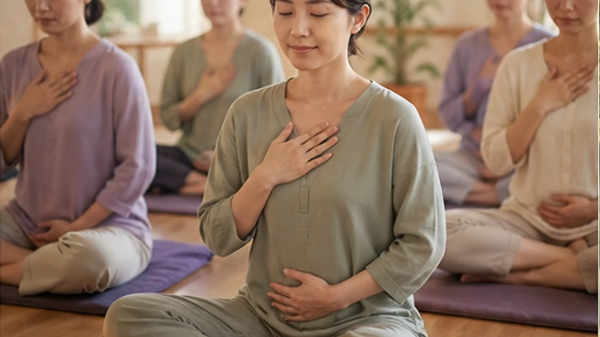 少人数のクラスでヒーリングの基礎を学ぶ女性たち