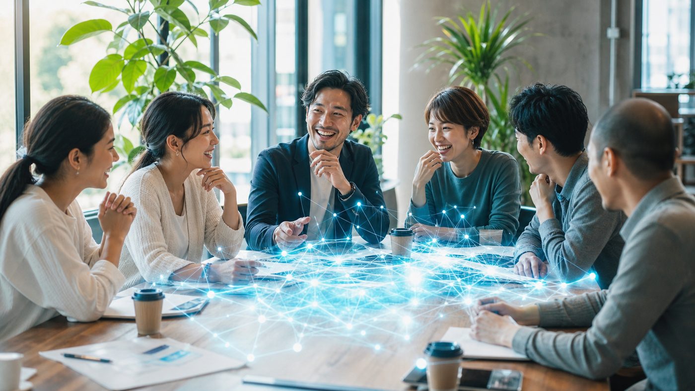 知識とアイデアを共有する風の時代の仲間たち