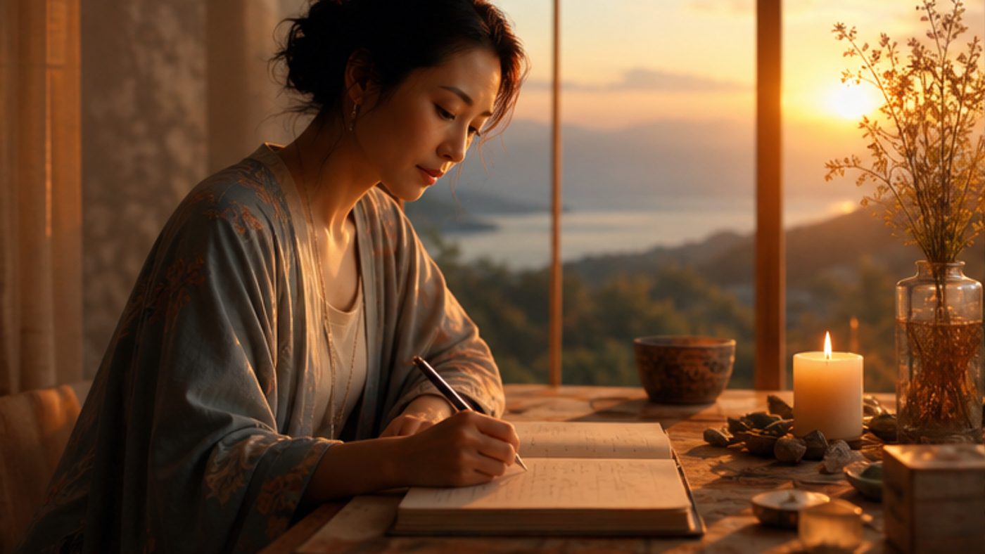 ノートに思いを書き出して心を見つめる時間