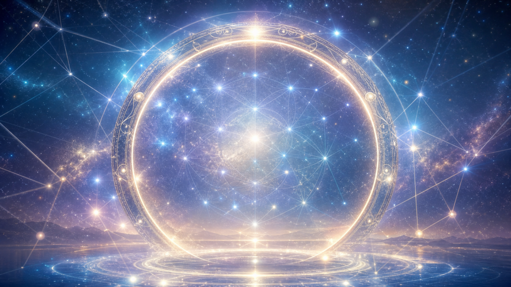 アセンション時代の宇宙の法則を表す光の円環
