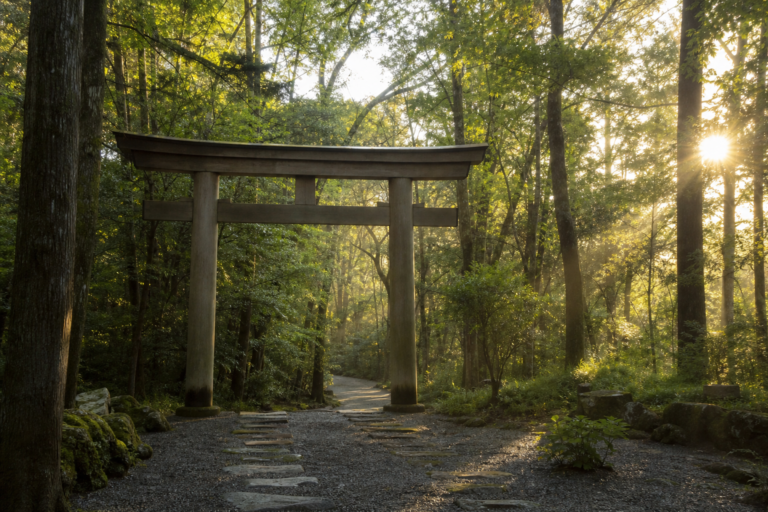 気持ちを切り替える神社の参道