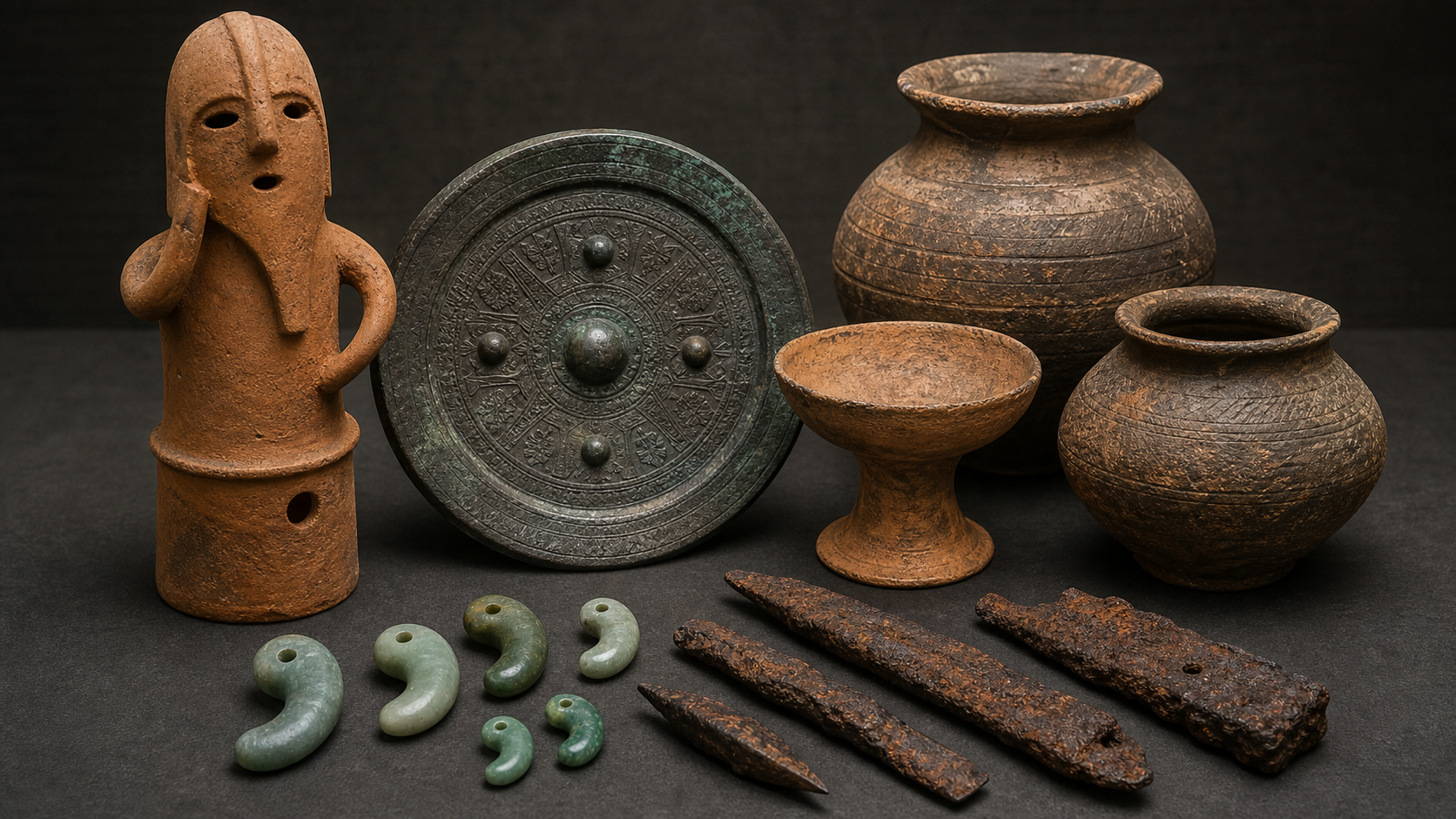埴輪・銅鏡・勾玉など古墳時代の考古資料