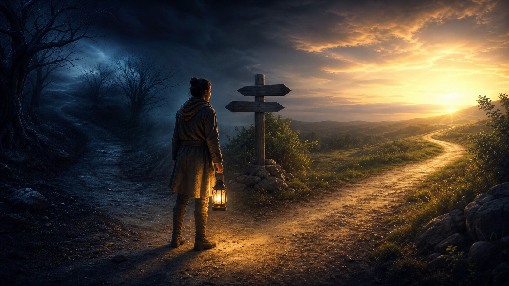 ライトウォーリアを内面の勇気と落ち着きで表した人物