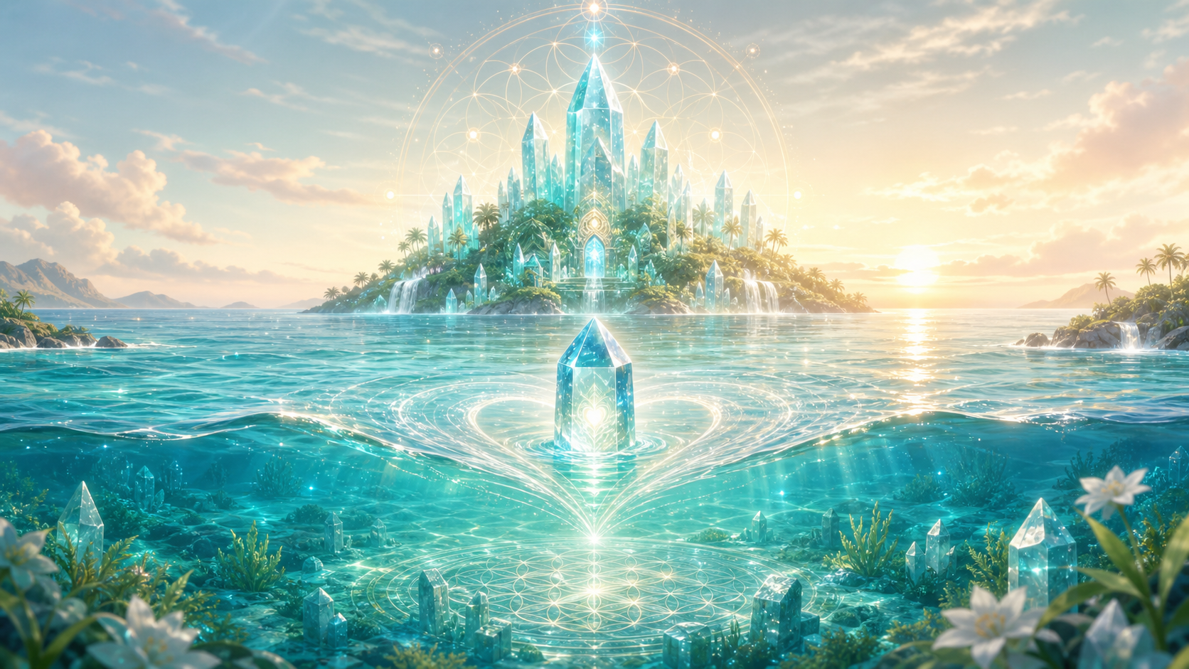 レムリアの水の記憶と癒しを象徴するアイキャッチ画像