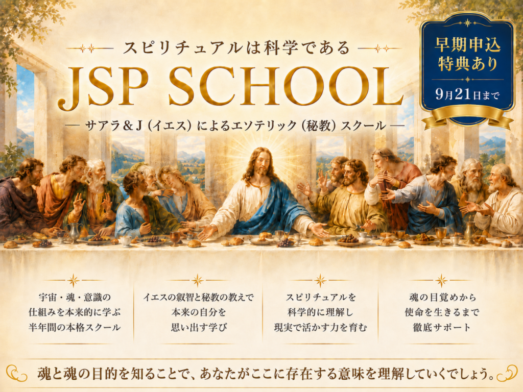 JSP SCHOOL 第25期 早期申込特典9月21日まで